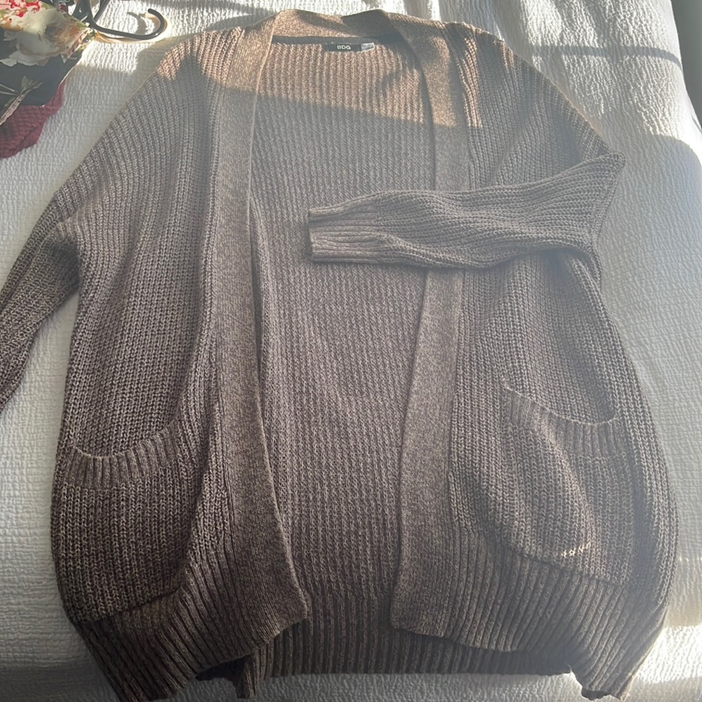 Cozy brown cardigan from Urban Outfitters